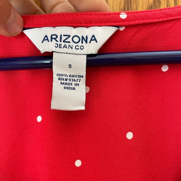 Arizona Red Polka Dot Blouse - Picture 3 of 3